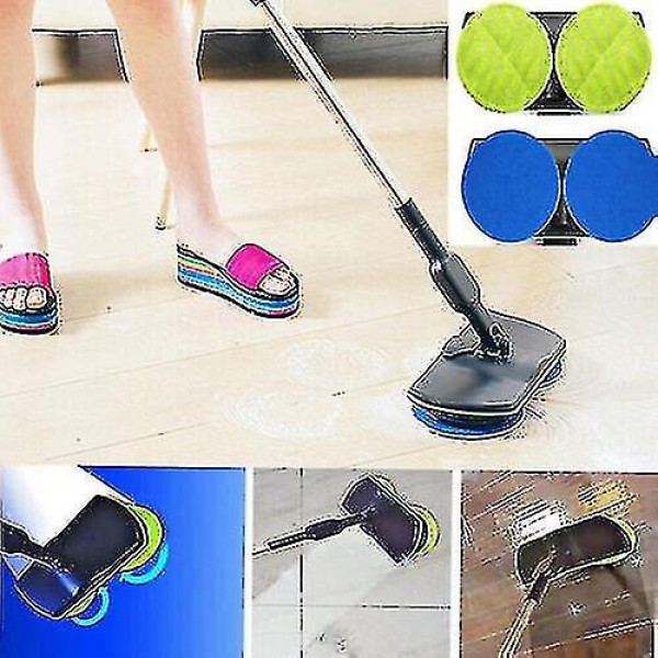 （スタイル2）2イン1 電動充電式コードレス フロアクリーナー スクラバーポリッシャーモップセット